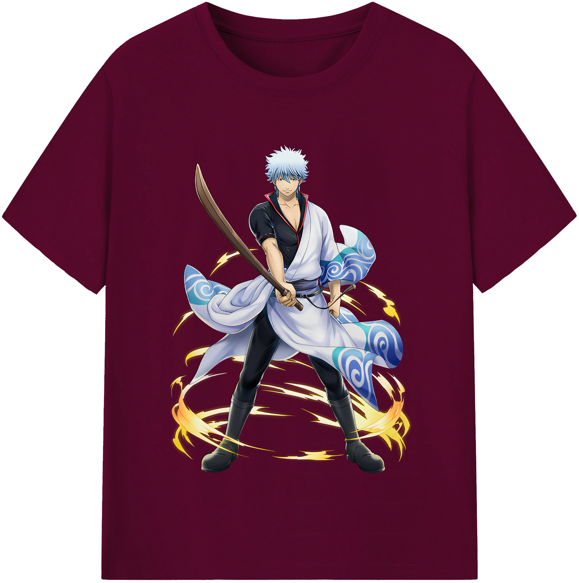 （画像用） ぎんたま 坂田銀時（さかたぎんとき） 神楽 志村新八（しむら しんぱち） GINTAMA Sakata Gintoki Kagura Shimura Shinpachi レディースカジュアルプリントTシャツ（綿100％）